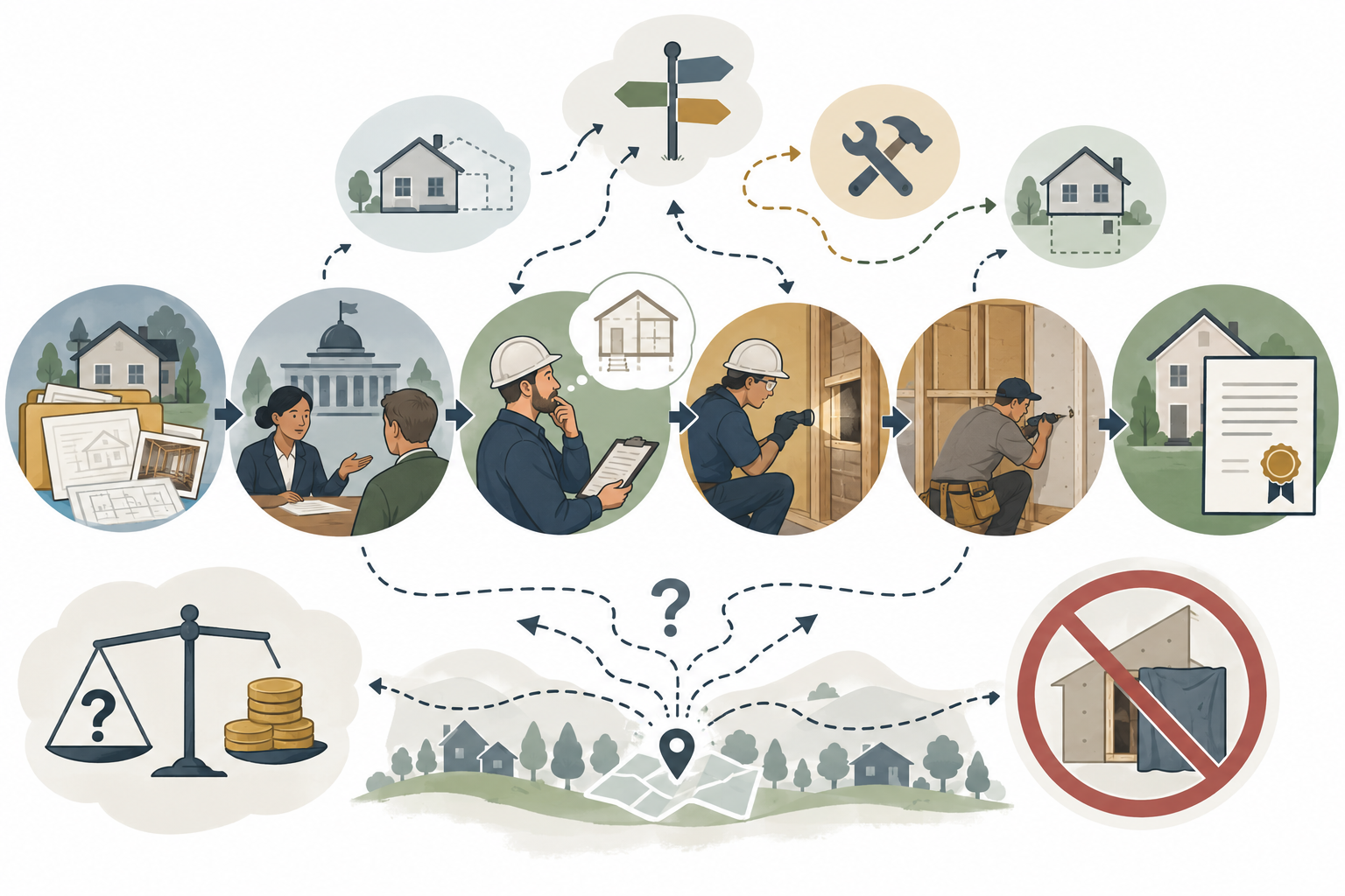 A responsible resolution path preserves records, checks with the authority, obtains professional assessment, completes any required correction, and seeks the final record.