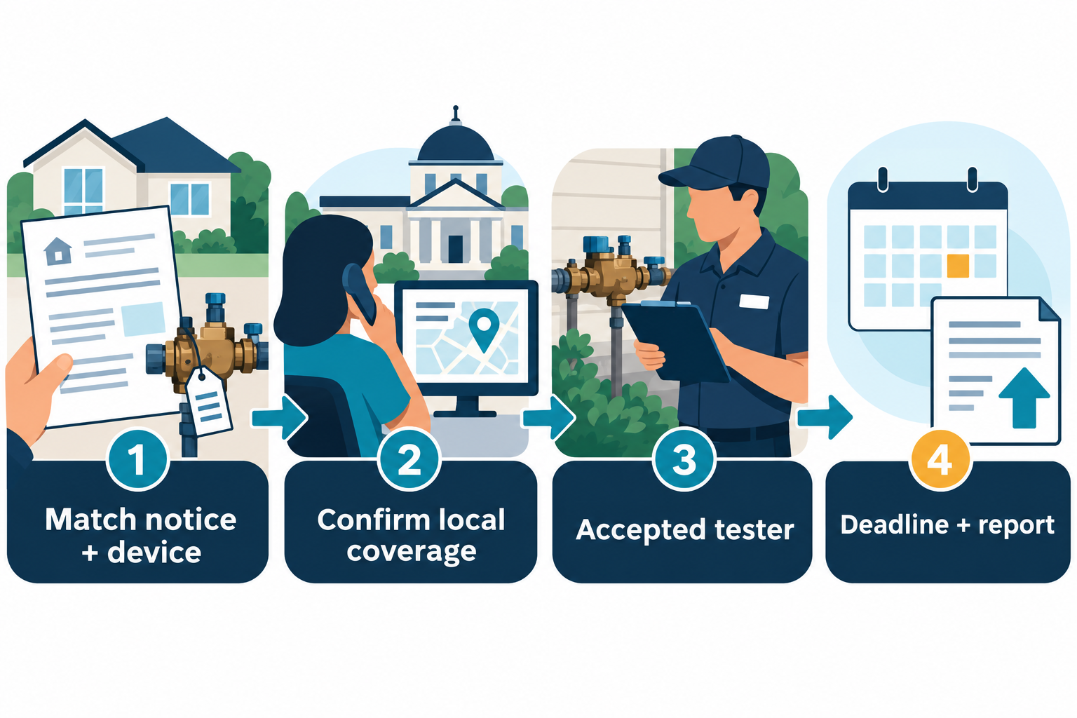 Match the notice to the device, confirm local coverage, then verify the accepted tester, deadline, and report process.