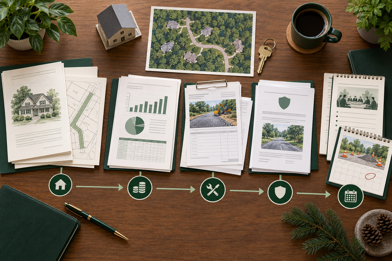 Records and route details to review before buying a home on a shared private road